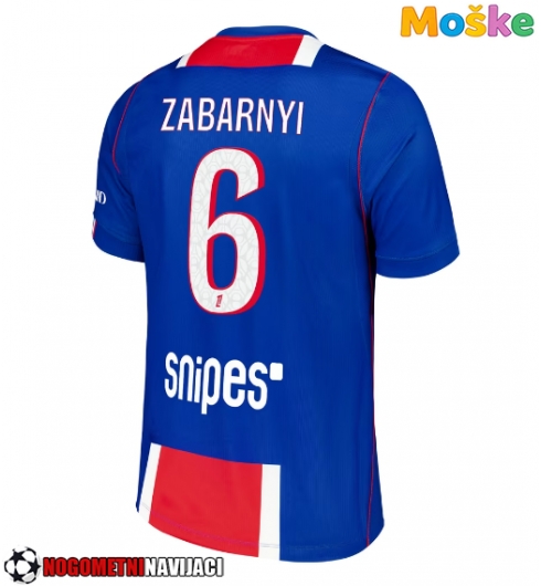 Moške Nogometnih dresov Paris Saint-Germain Ilya Zabarnyi #6 Domači 2026-27 Kratki rokavi Moške Nogometnih dresov Paris Saint-Germain Ilya Zabarnyi #6 Domači 2026-27 Kratki rokavi